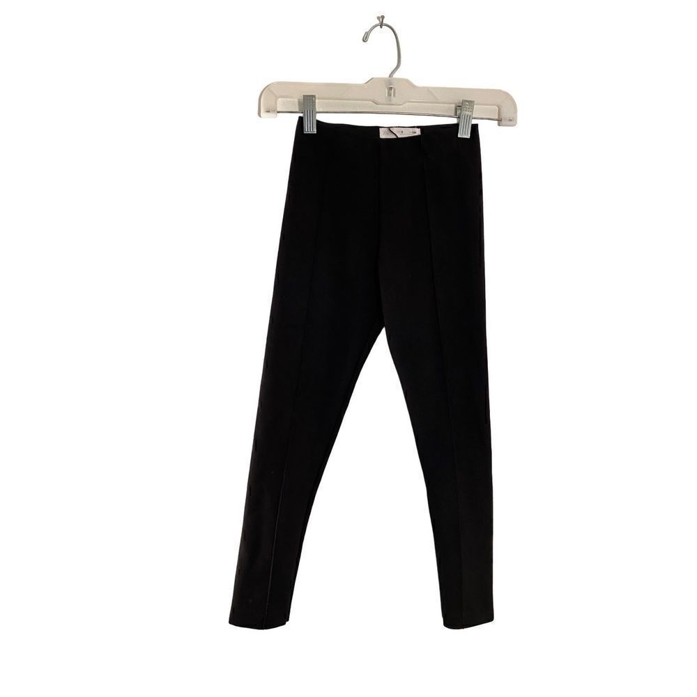 Zara girls straight leg velvety feel soft leggings size 9 
